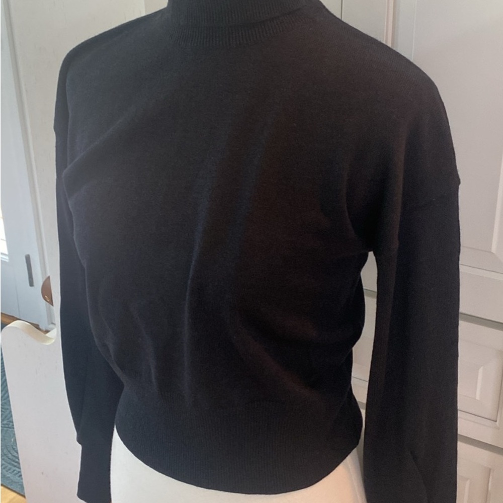 NWT Line & Dot Black Turtleneck Sweater, Size Small